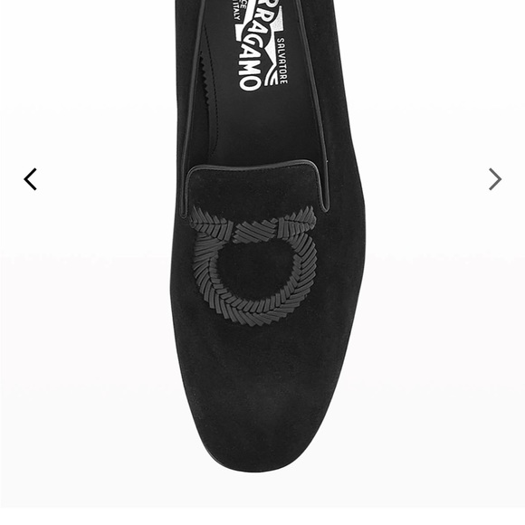 Ferragamo Men's Libero Gancio Suede Loafers - Picture 2 of 6